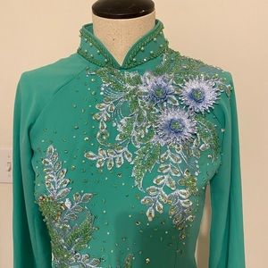 Green Vietnamese Ao Dai size XS/S
